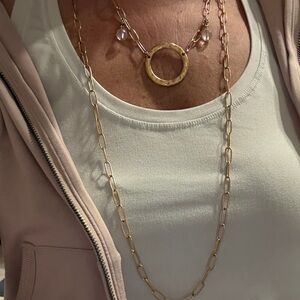 Katia Designs Elegant Gold Chain Necklace with magnetic clasp- worn once